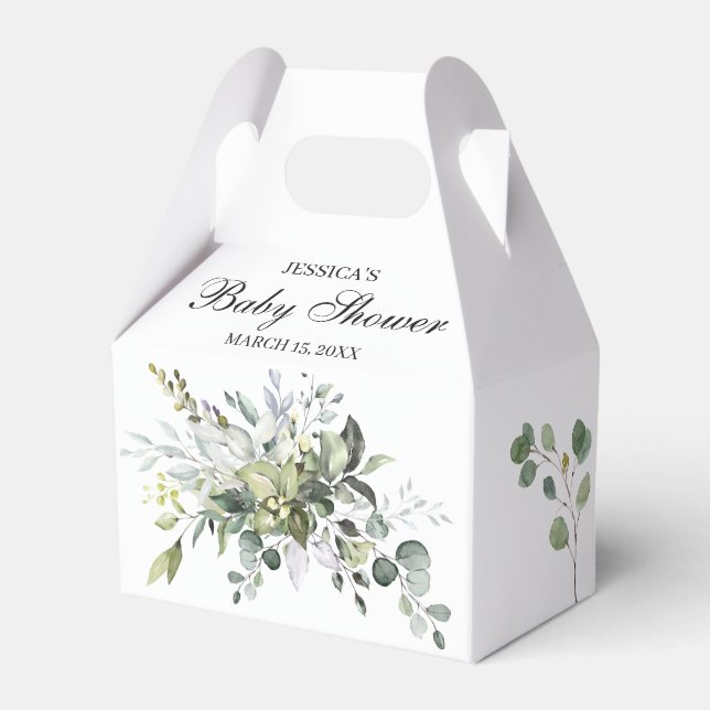 Ballotins Ballotin de Baby shower Eucalyptus (Verso)