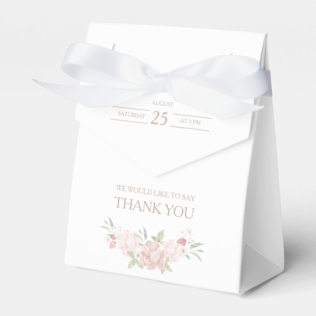 Ballotins Ballotin de Baby shower floral (Verso)