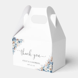 Ballotins Ballotin de Baby shower Floral Boho bleu