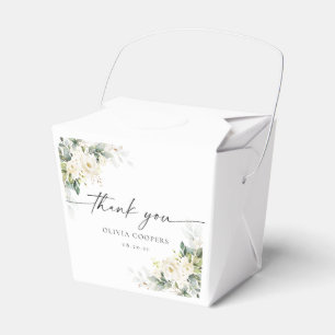 Ballotins Ballotin de Baby shower Floral Roses Blanches