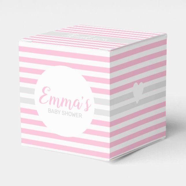 Ballotins Ballotin de Baby shower rose (Verso)