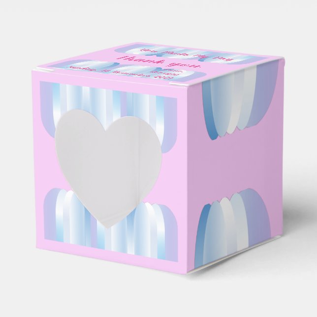 Ballotins Ballotin de coeur bleu rose (Verso)