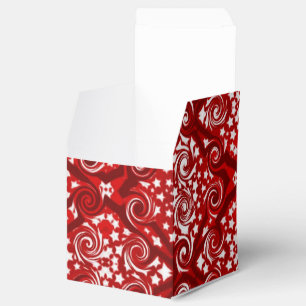 Ballotins Ballotin de cube en motif d'étoiles et de remous