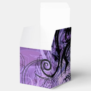 Ballotins Ballotin de cube Motif violet et noir