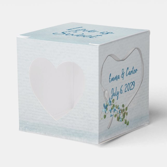 Ballotins Ballotin de  du ruban blanc mariage (Verso)