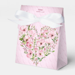 Ballotins Ballotin de fleurs de coeur rose