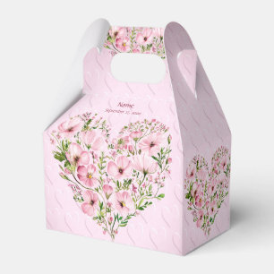 Ballotins Ballotin de fleurs de coeur rose