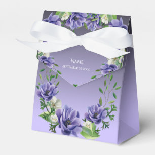 Ballotins Ballotin de fleurs pourpres aquarelle
