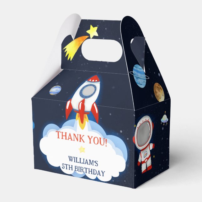Ballotins Ballotin de la fête d'anniversaire de l'astronaute (Verso)
