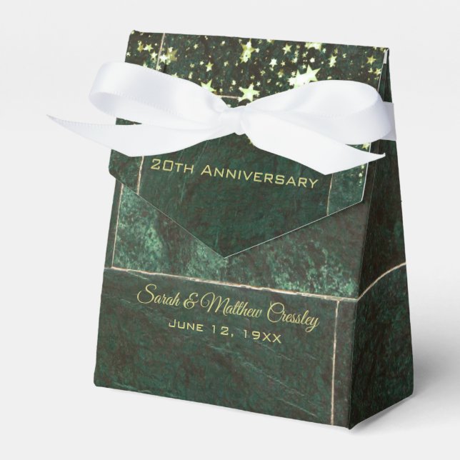 Ballotins Ballotin de l'anniversaire du Mariage Emerald Marb (Verso)