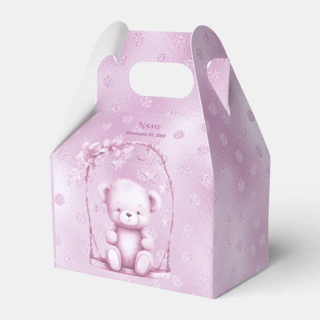 Ballotins Ballotin de l'ours en peluche rose (Verso)