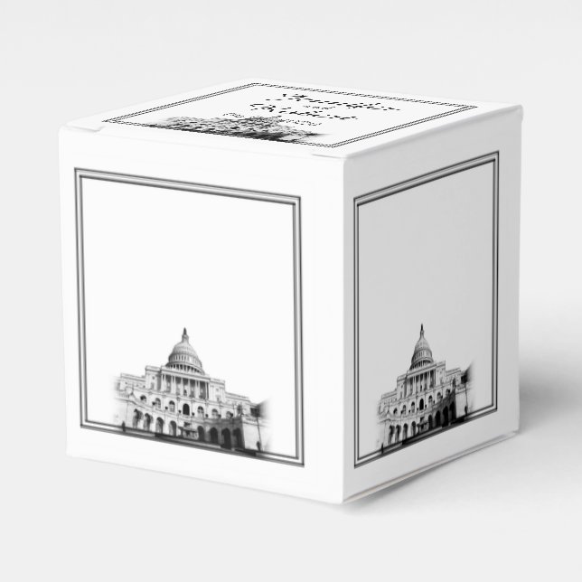 Ballotins Ballotin de mariage de destination Washington DC (Verso)