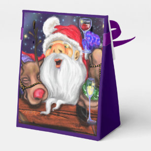 Ballotins Ballotin de Noël Père Noël avec rennes - Amusants