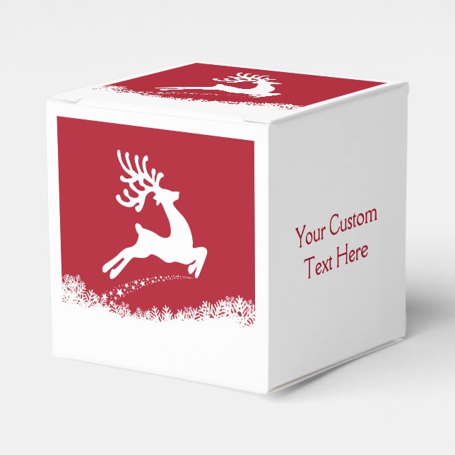 Ballotins Ballotin de texte personnalisé Jumping Reindeer (Verso)