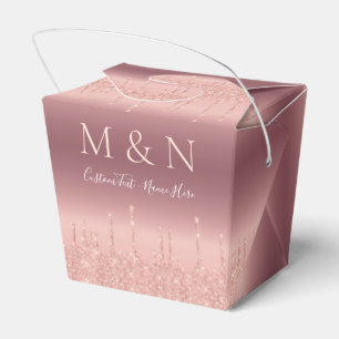 Ballotins Ballotin de texte personnalisé mariage Rose Partie