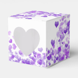 Ballotins Ballotin des coeurs violets flottants