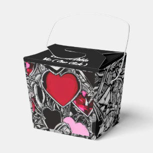 Ballotins Ballotin d'Illus de coeur noir et rouge personnali