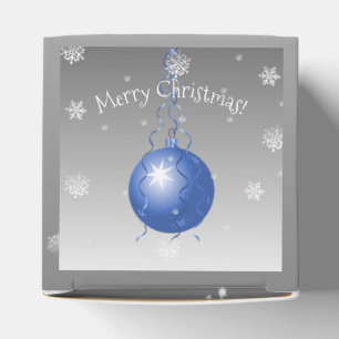 Ballotins Ballotin d'ornement de Noël fantaisie bleue