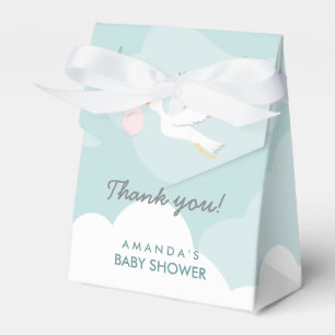 Ballotins Ballotin doux de baby shower de cigogne de la