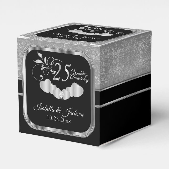 Ballotins Ballotin du 25e anniversaire du Mariage d'argent (Verso)