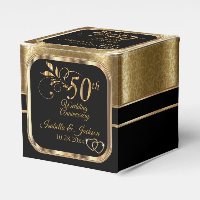 Ballotins Ballotin du 50e anniversaire de Mariage classique (Verso)