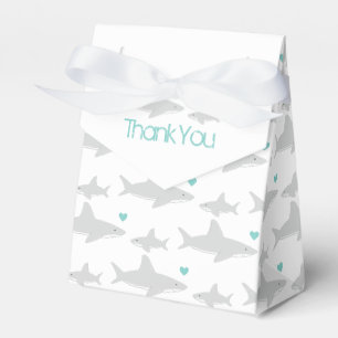 Ballotins Ballotin du Baby shower vert Merci Cute Sharks