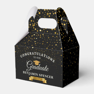 Ballotins Ballotin du Black and Gold Graduation Party