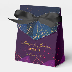 Ballotins Ballotin Feuille de violet et d'or délicat