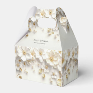 Ballotins Ballotin Feuille d'or blanc ivoire