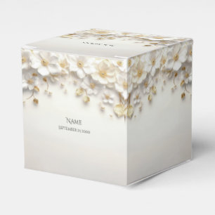 Ballotins Ballotin Feuille d'or blanc ivoire