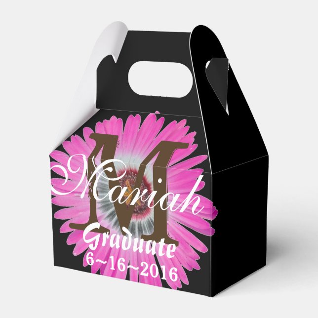 Ballotins Ballotin Fleur Faisy Chaud Rose et Noir Gerbera (Verso)