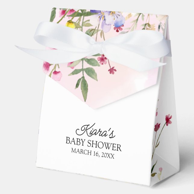 Ballotins Ballotin fleur sauvage Baby shower (Recto)