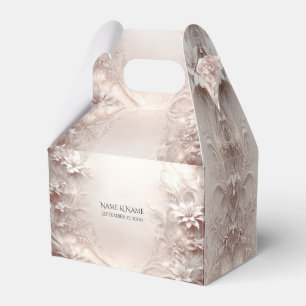 Ballotins Ballotin floral blanc ivoire