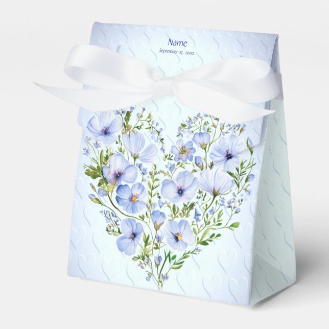 Ballotins Ballotin floral Blue Heart (Verso)
