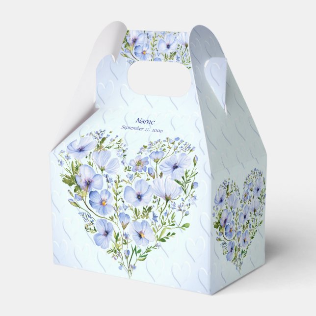 Ballotins Ballotin floral Blue Heart (Verso)
