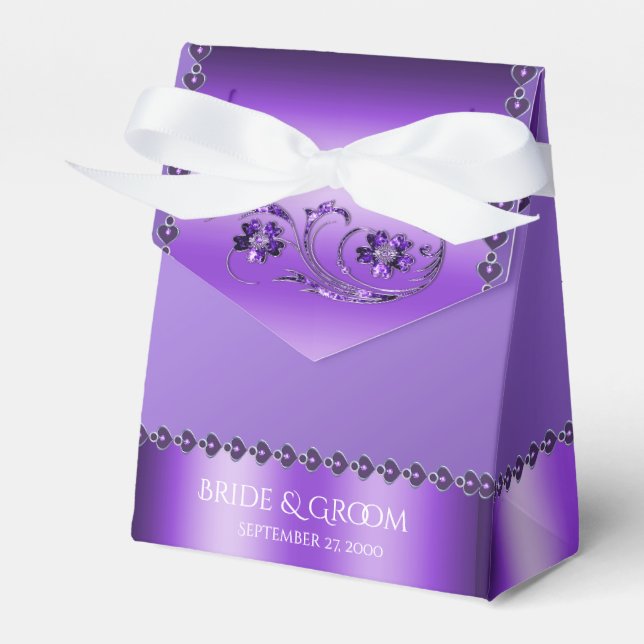 Ballotins Ballotin floral pourpre (Verso)