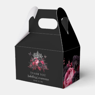 Ballotins Ballotin gothique rose rouge et noir Quinceañera
