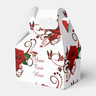 Ballotins Ballotin Motif de Roses rouges personnalisées