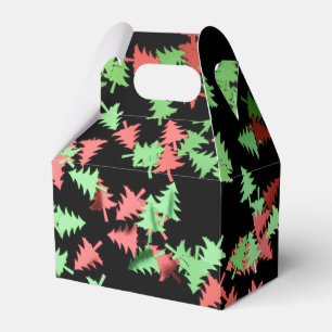 Ballotins Ballotin Motif des arbres de Noël rouges et verts