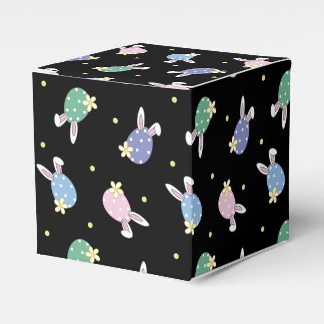 Ballotins Ballotin Motif d'Oeuf de Pâques - Noir et Pastel (Verso)