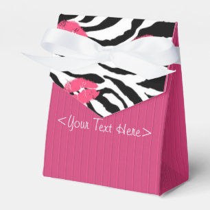 Ballotins Ballotin Motif Fushia Striped Zebra et Lips