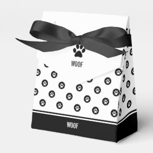 Ballotins Ballotin noir et blanc d'empreinte de patte de