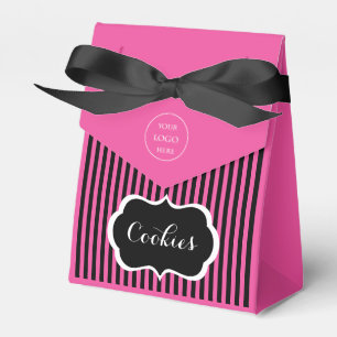Ballotins Ballotin noir, rose et blanc classique