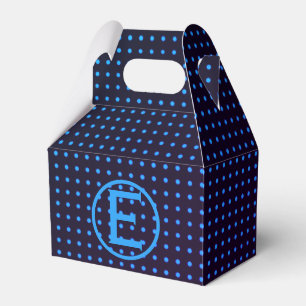 Ballotins Ballotin papier monogramme bleu Polka Dot, Gable