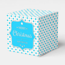 Ballotin Pois de Noël Silver-Blue