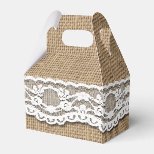 Ballotins Ballotin rustique Burlap et Lace Art Gable