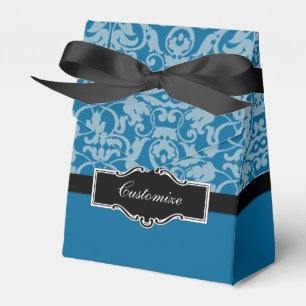 Ballotins Ballotin Turquoise et noir personnalisé Damask