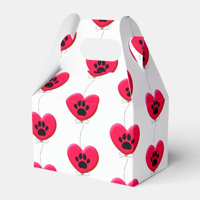 Ballotins Ballotte rouge patte de chien noir sur mesure (Verso)