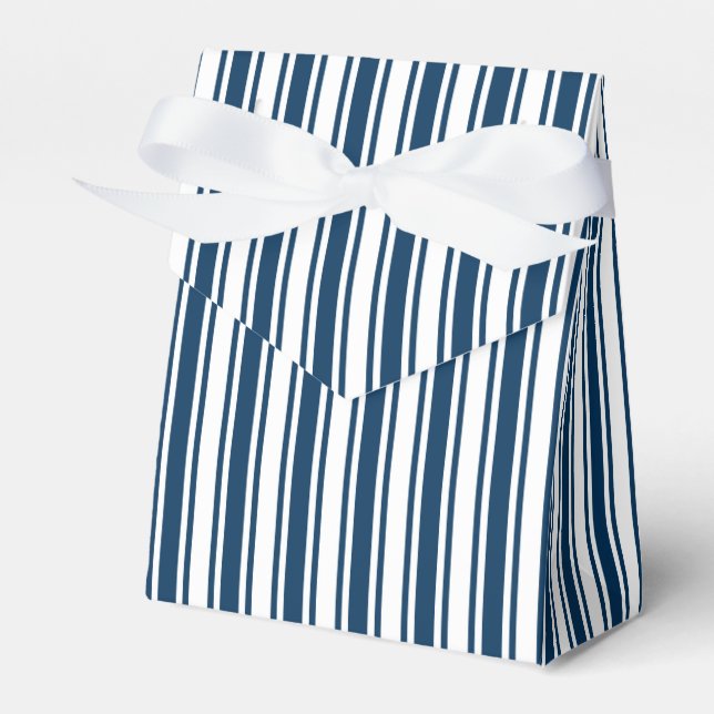 Ballotins Bandes de bonbons bleu et blanc marine (Verso)