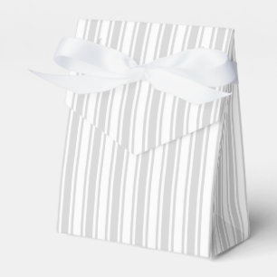 Ballotins Bandes de bonbons gris clair et blanc